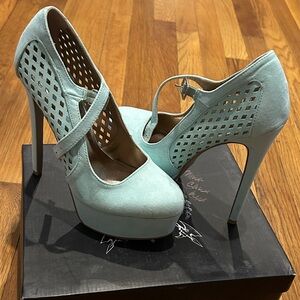 2/$20 Mint Green High Heel Mary Jane Pumps